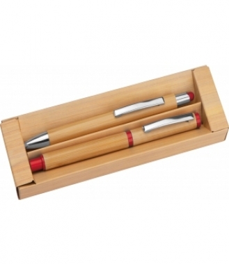 Bambusowy zestaw piśmienny